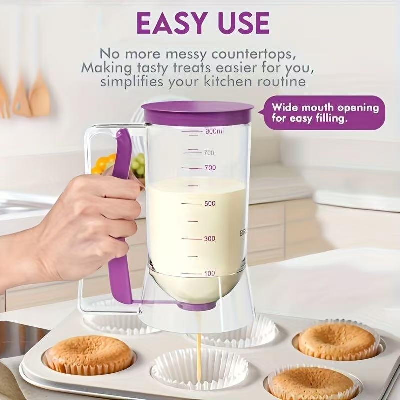BATTER DISPENSER Cake Batter Separator Measuring Cup Dispenser Handheld DIY Baking Tool