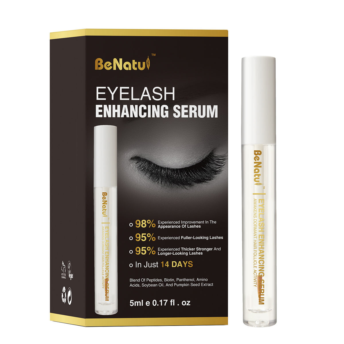 Premium Eyelash Growth Serum – Boost Length, Volume & Thickness of Lashes
